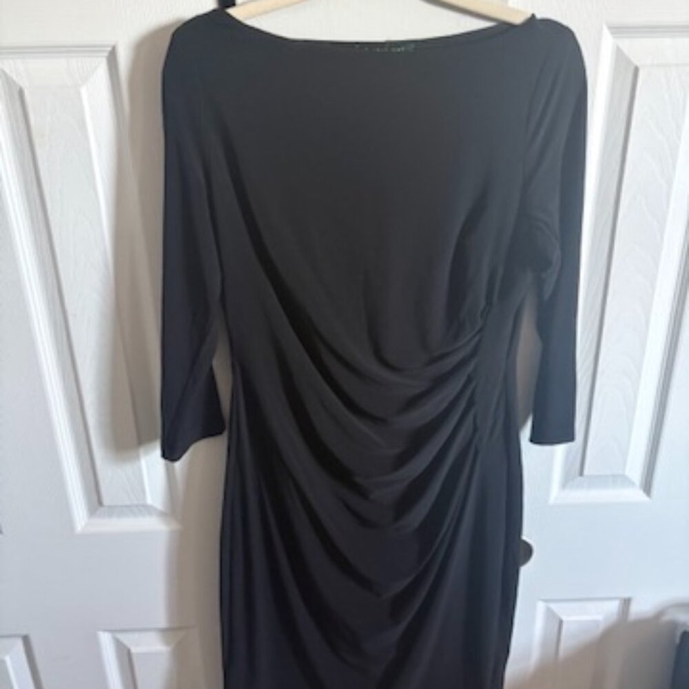 Lauren Ralph Lauren Black shirred Dress